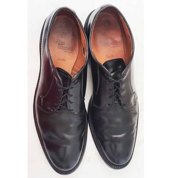 Allen Edmonds Mens Black Leeds Shell Cordovan Derby Dress Shoe 11.5 B - Picture 12 of 12